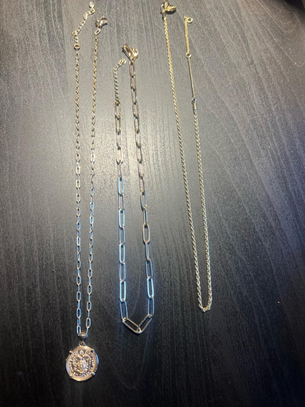 Gold-Tone Layered Chain Necklace Set - Gold